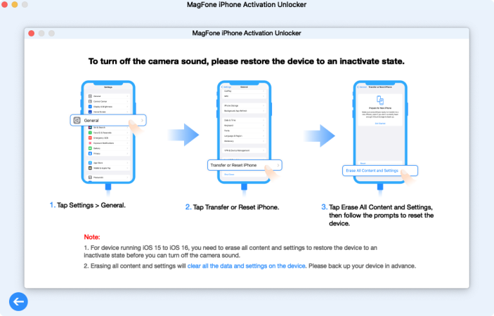 User Guide of MagFone Activation Unlocker - Remove iCloud activation ...