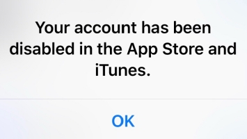 apple account disabled on iphone