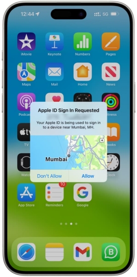 apple id sign in requested