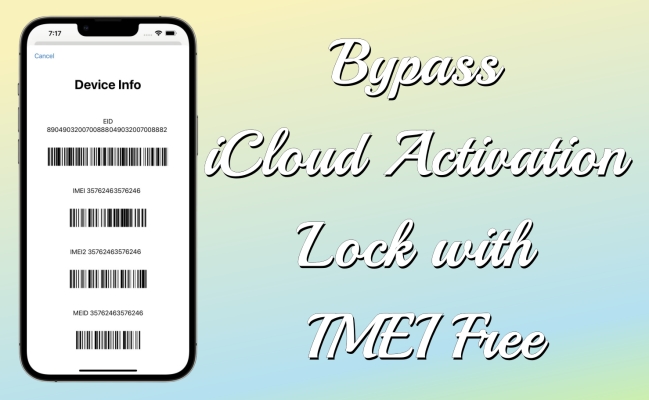 bypass icloud activation lock with imei code