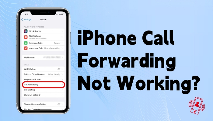 call forwarding iphone not working