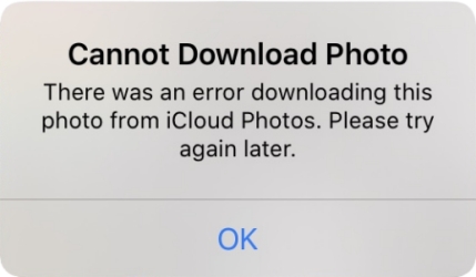 cannot download photo