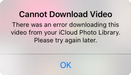 cannot download video