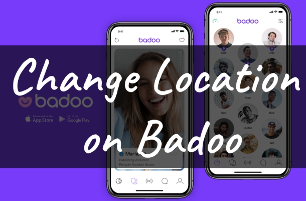 chagne location on badoo