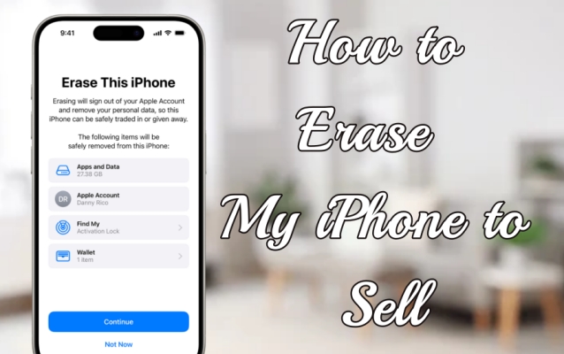 erase my iphone to sell