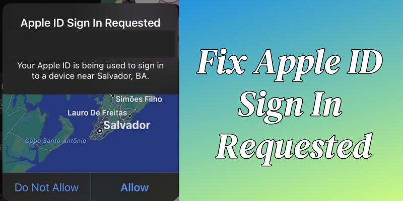 fix apple id sign in requested