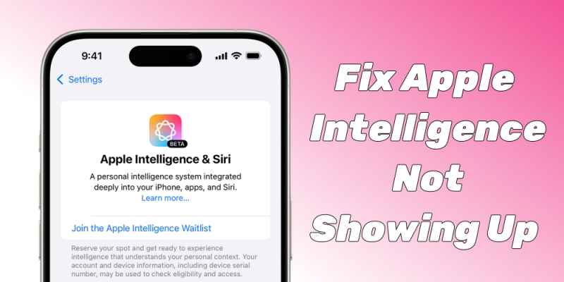 fix apple intelligence not showing up