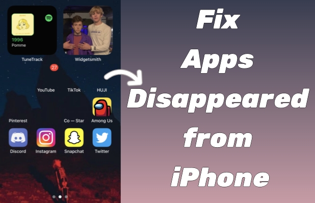 fix apps disappeared from iphone