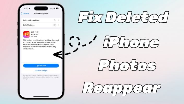 fix deleted photo reappear on iphone
