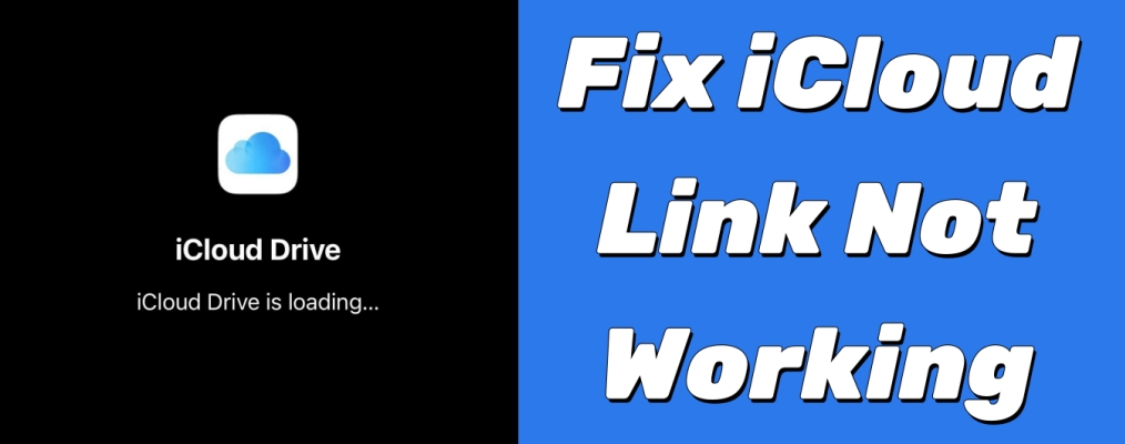 fix icloud link not working