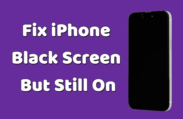 fix iphone black screen but still on