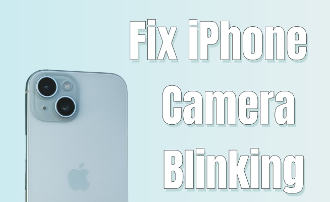 fix iphone camera blinking