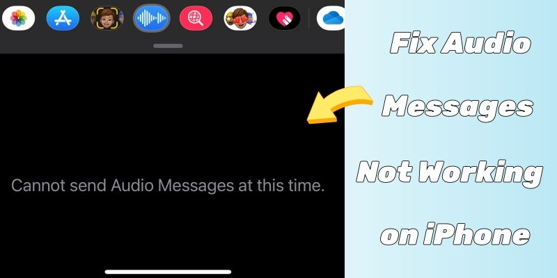 fix cannot send audio messages at this time on iphone