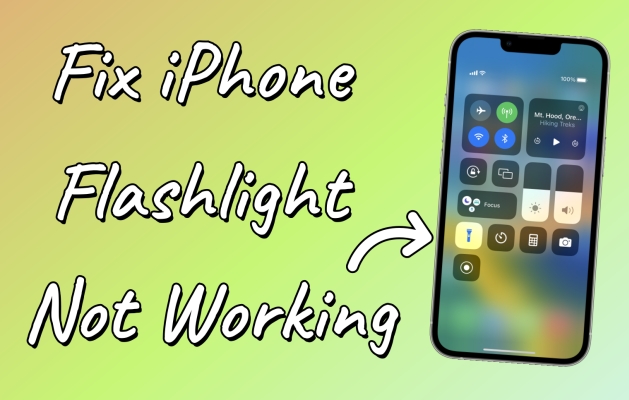 fix iphone flashlight not working