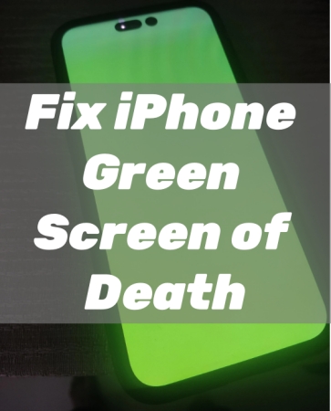 fix iphone green screen of death