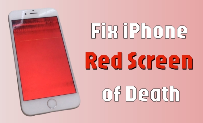 fix iphone red screen of death