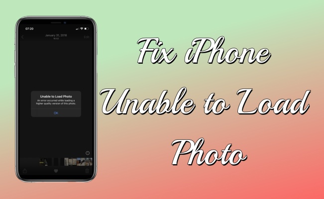 fix iphone unable to load photo