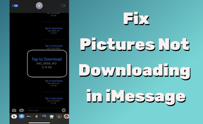 fix pictures not downloading in imessage