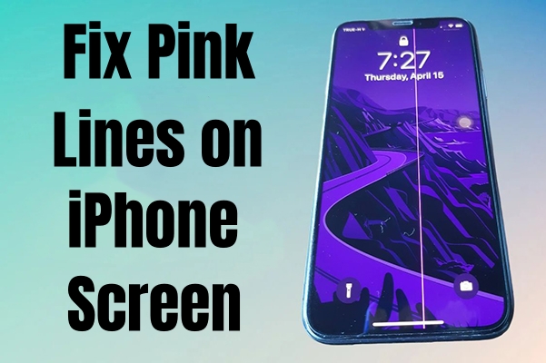 fix pink line on iphone screen