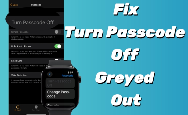 fix turn passcode off greyed out