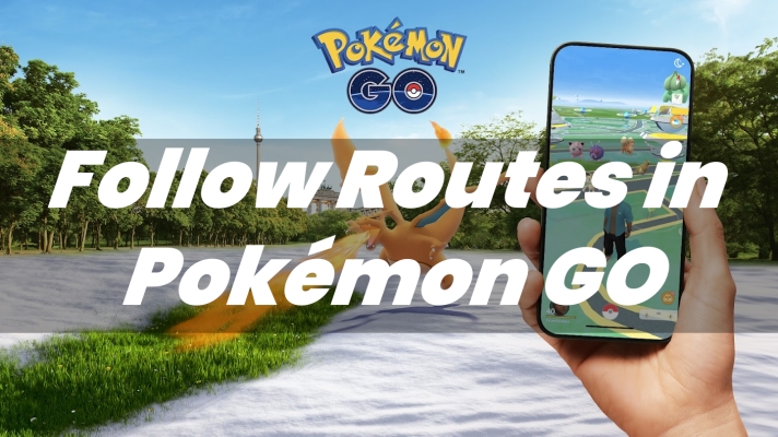 follow a route in pokemon go