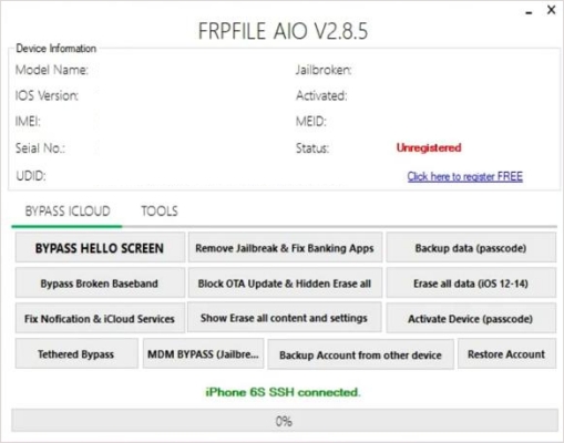 frpfile bypass main interface