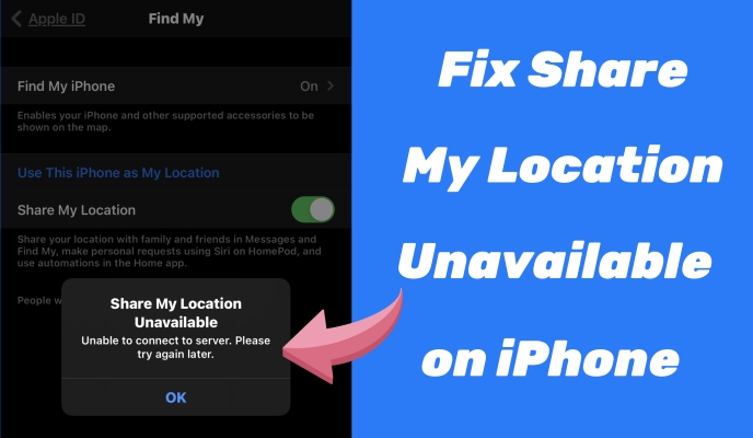 iphone share location unavailable