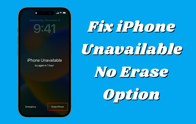 How to Fix iPhone Unavailable No Erase Option