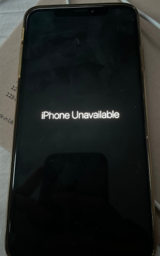 iphone unavailable with no timer