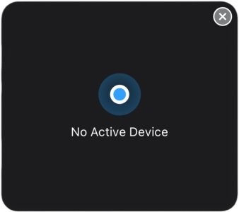 no active device