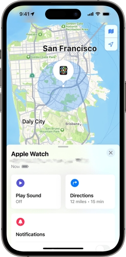 remove apple watch on find my app