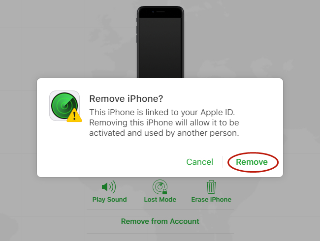 remove iphone apple id in icloud