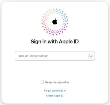 sign in icloud