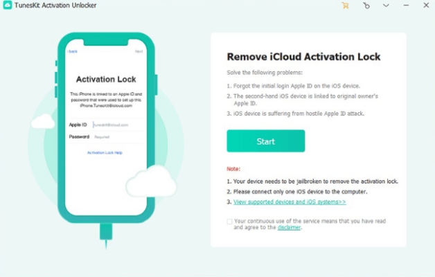 tuneskit activation lock removal