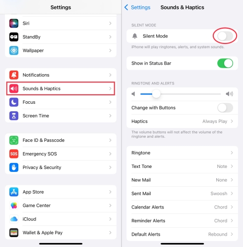 turn on silent mode on iphone