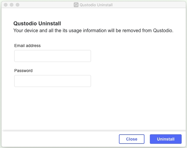 uninstall qustodio on mac