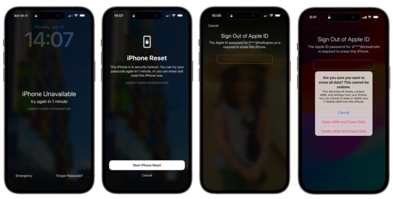 unlock iphone from security lockout ios17