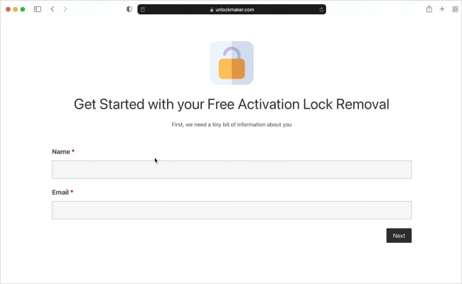 unlockmaker icloud unlock enter info